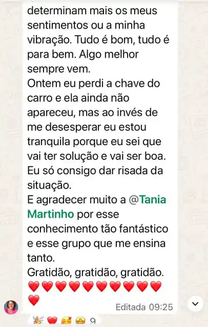 Resultado do curso de Psicologia Positiva 10