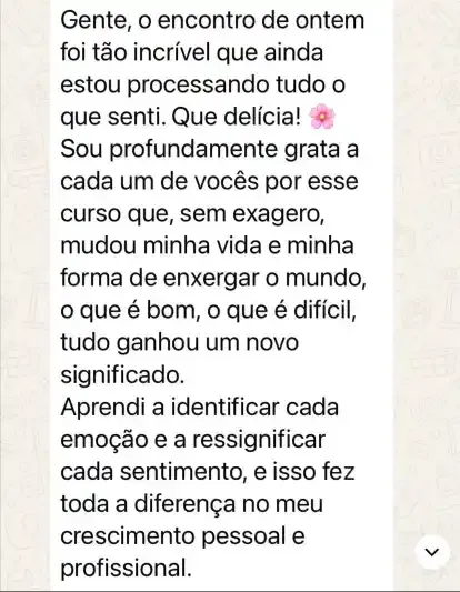 Resultado do curso de Psicologia Positiva 26