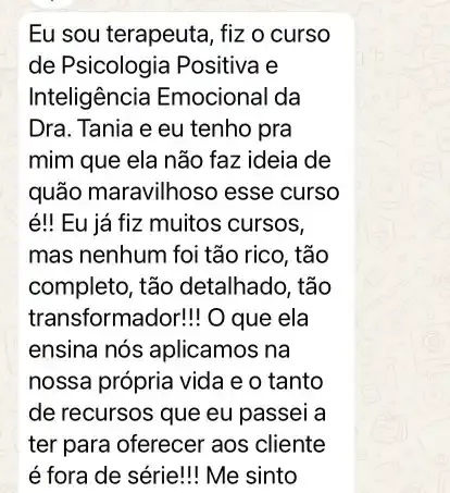 Resultado do curso de Psicologia Positiva 30