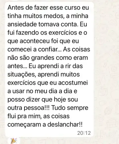 Resultado do curso de Psicologia Positiva 32
