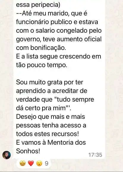 Resultado do curso de Psicologia Positiva 47