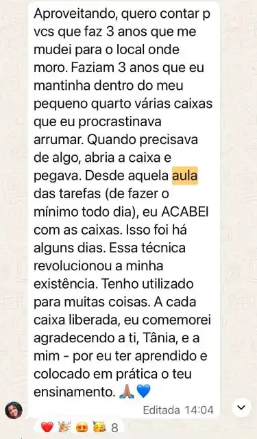 Resultado do curso de Psicologia Positiva 57