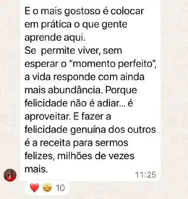 Resultado do curso de Psicologia Positiva 58