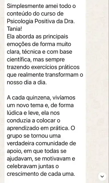 Resultado do curso de Psicologia Positiva 65