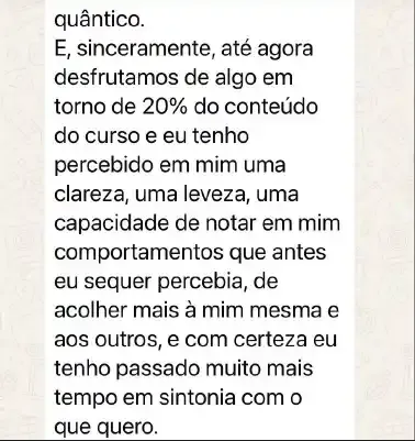 Resultado do curso de Psicologia Positiva 6