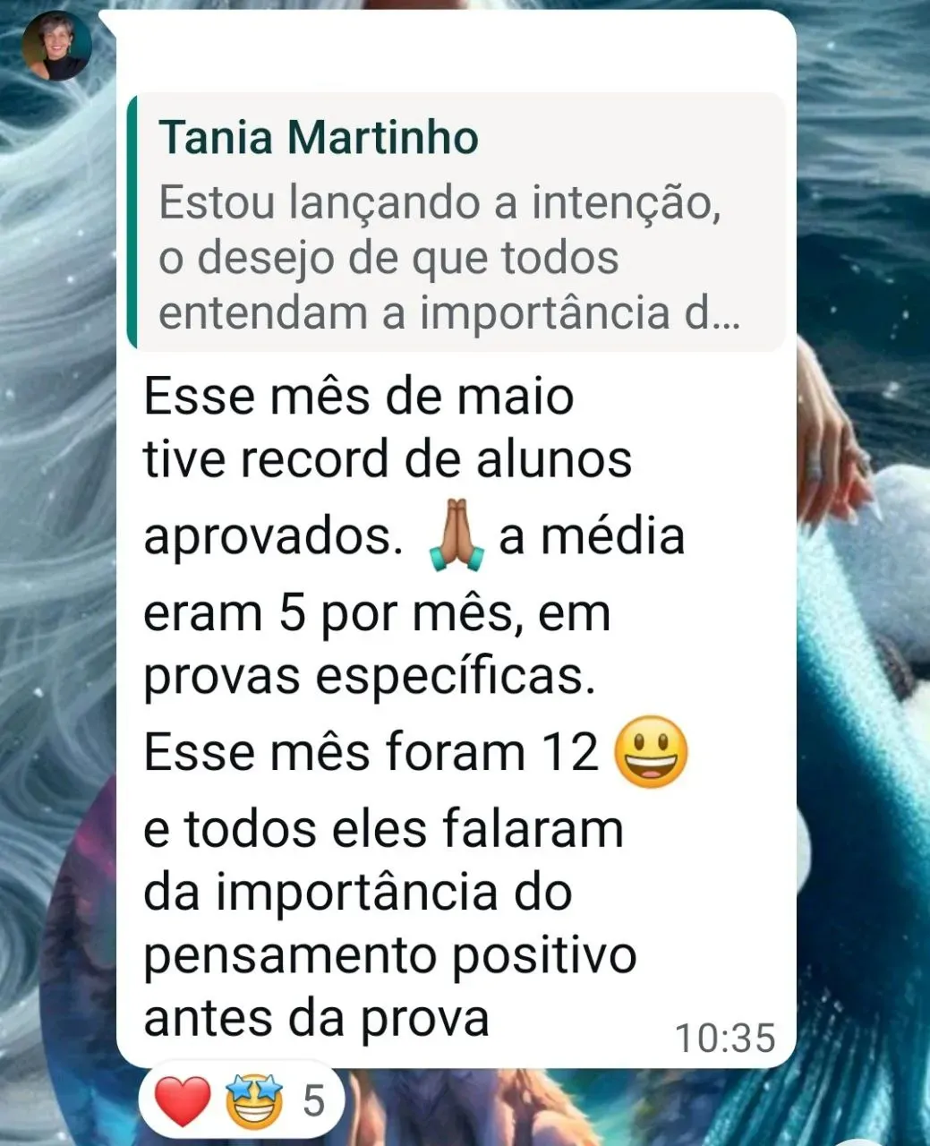 Prova de resultado da Mentoria dos Sonhos: Marta — recorde de alunos