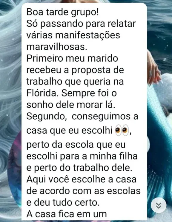 Prova de resultado da Mentoria dos Sonhos: Fernanda — a Flórida