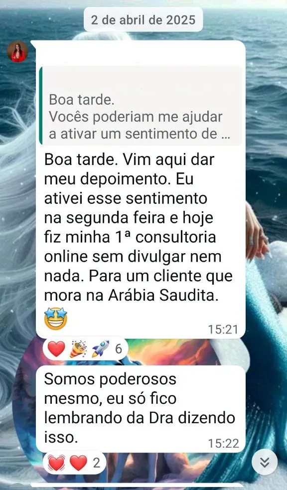 Prova de resultado da Mentoria dos Sonhos: Talyta — Arábia Saudita