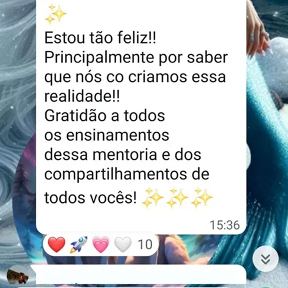 Prova de resultado da Mentoria dos Sonhos: «Co-criamos essa realidade»