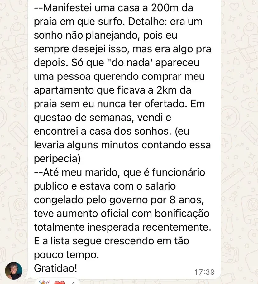 Prova de resultado da Mentoria dos Sonhos: Marta — a lista (1)