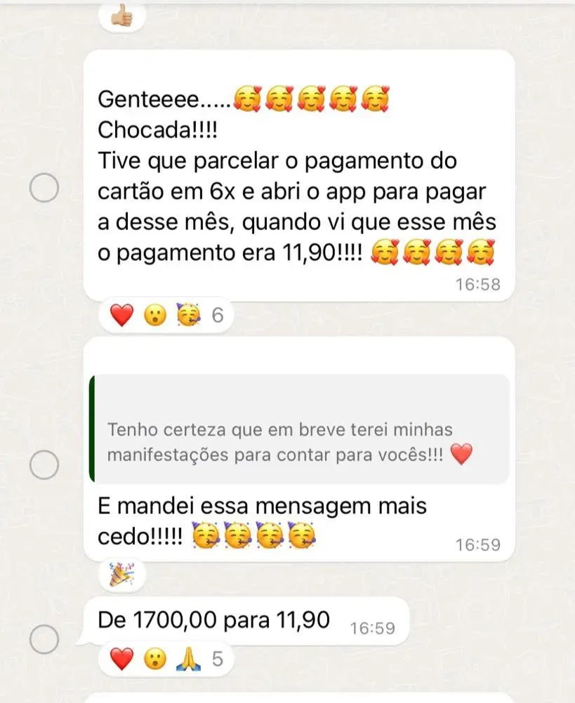Prova de resultado da Mentoria dos Sonhos: Carina Mussel — «1700 para 11,90»